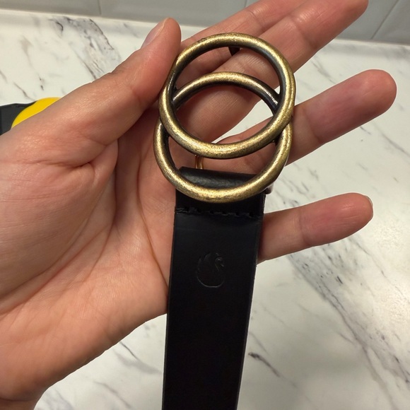 Gloria Vanderbilt  Genuine Black Leather Belt. Size‎ XL - Picture 5 of 6